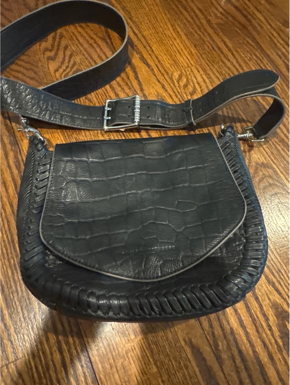 Aimee Kestenberg All for Love Black Leather Crossbody